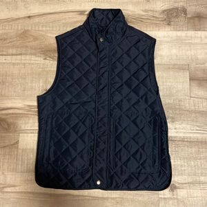 Navy Diamond Quilted Vest